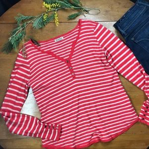 Lucky Brand Stripes Top Size XL